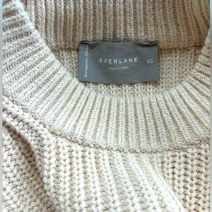 Everlane Cropped 100% Cotton Fisherman Sweater XS